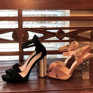 Chunky Heels (Velvet)